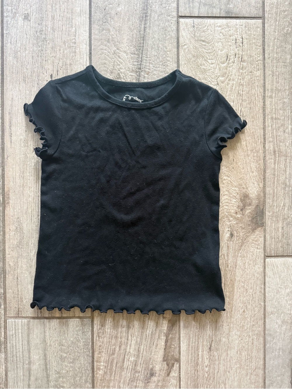 art class Black Lettuce-Edge Short Sleeve Tee